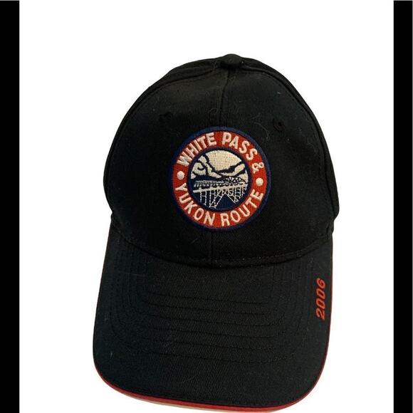 Alaska Yukon Pass hat cap railroad train black 2006 - Picture 1 of 6